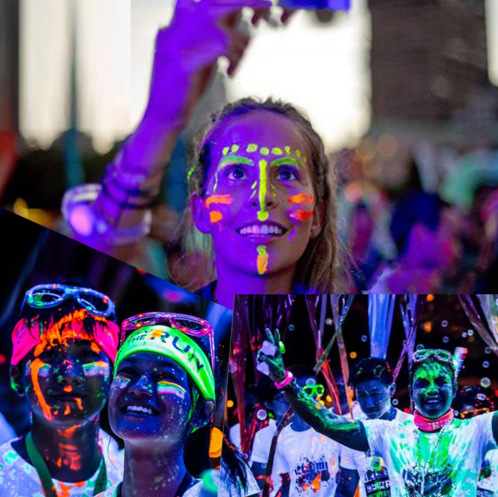 夜光漆 高亮荧光漆涂料 万圣节彩漆 人体彩绘夜光颜料