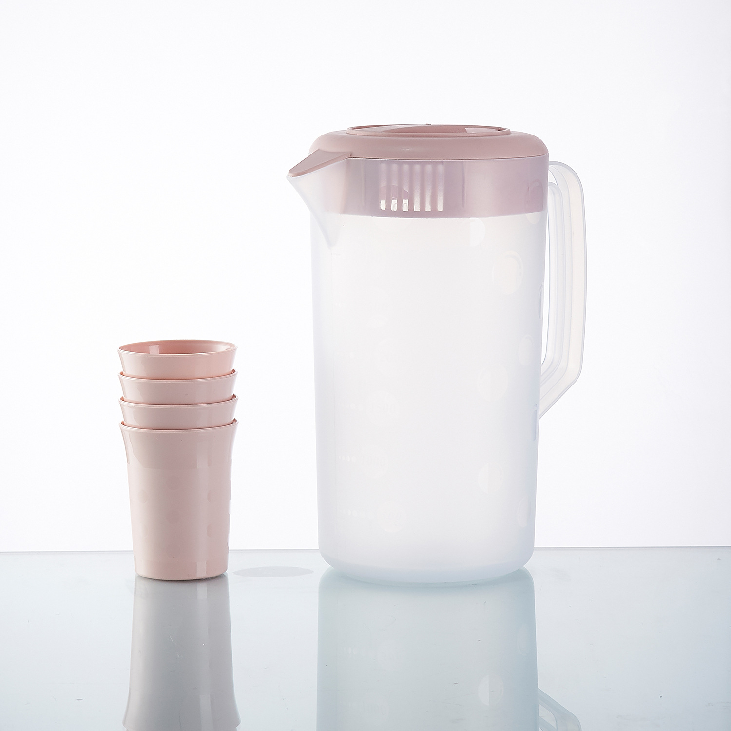 厂家直销冷水壶超大容量2500mll果汁壶凉水壶创意糖果色扎啤杯