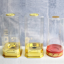 玻璃陶瓷酒瓶通用款1斤透明亚克力方盒 圆盒酒盒包装
