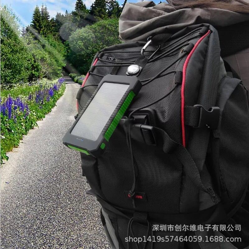 power bank Solar Charging Unit Small and Convenient Large Capacity 20000 MA Outdoor Waterproof Mobile Phone Mobile Source Logo