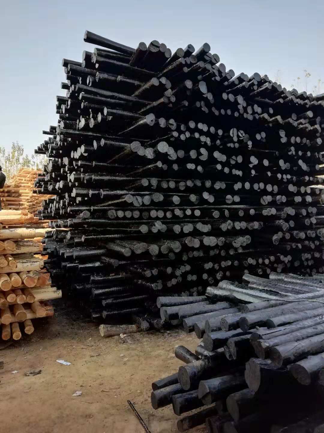 通讯电力油木杆 通讯油木杆油炸杆 架空光缆用电信油木杆