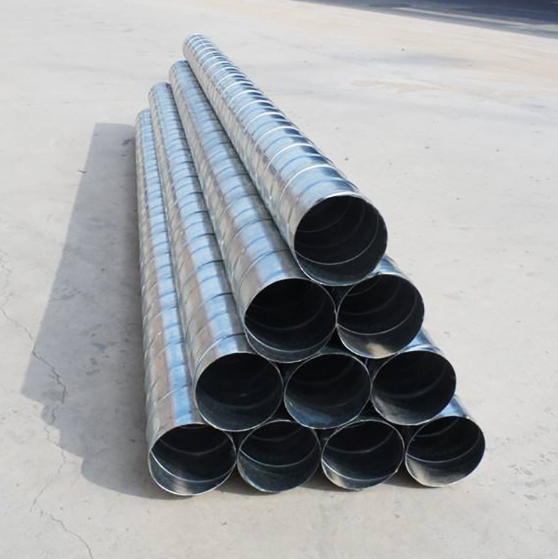 螺旋风管厂家加工镀锌螺旋风管白铁皮螺旋风管不锈钢螺旋风管