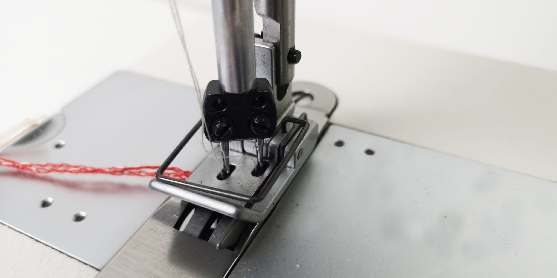 厂家直销 3800双针机 电脑直驱链式平缝机 不换底线缝纫机