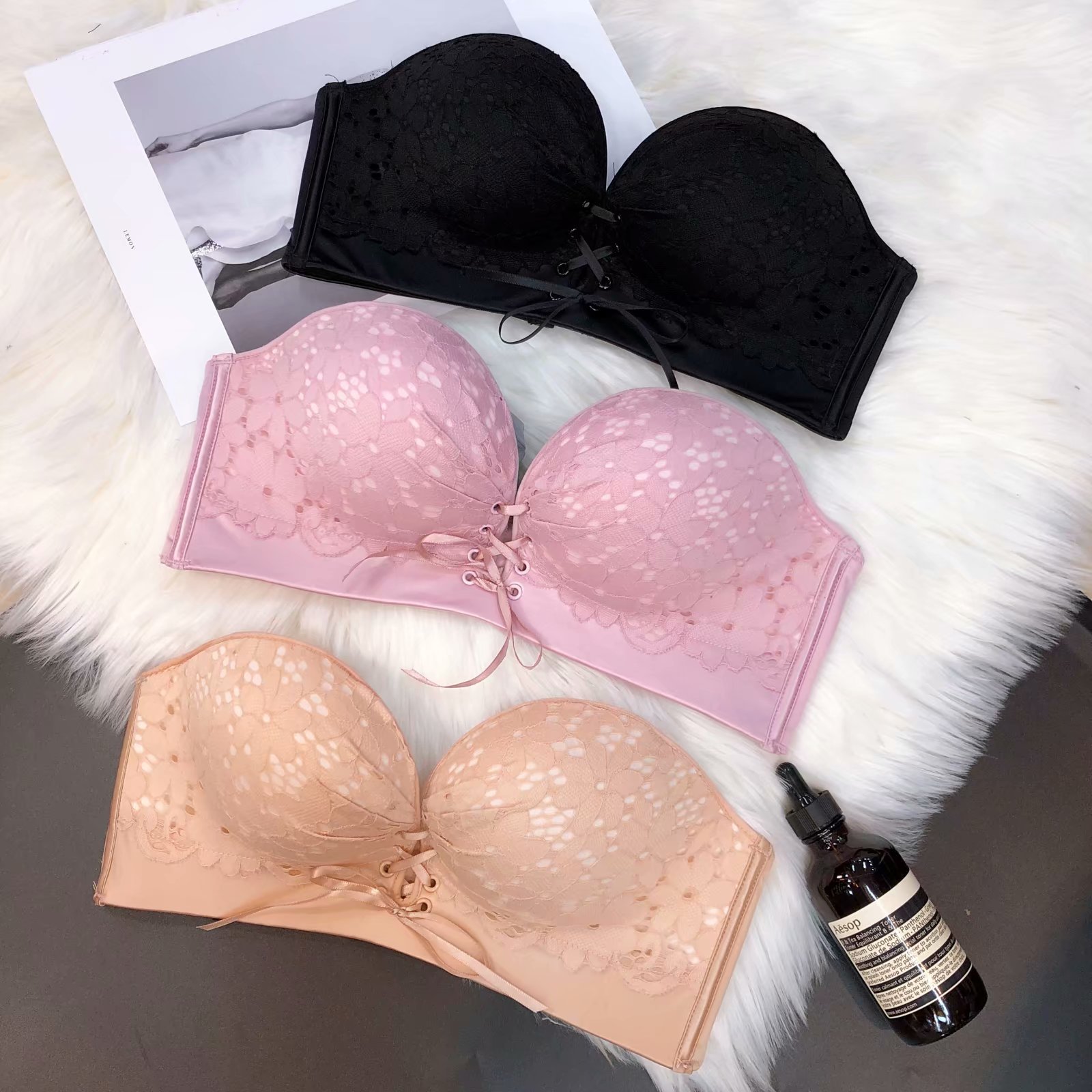 新款 时尚聚拢调整文胸手掌杯拉逼奇迹一片式无痕文胸爆款文胸批