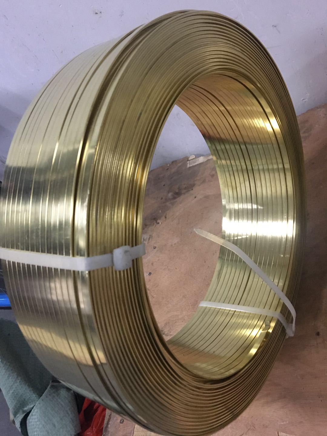 h62黄铜线diy手工h65首饰软黄铜丝 黄铜扁线 插头扁线1.45*6.25mm