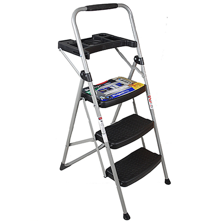 werner稳耐家用梯折叠宽踏板人字梯三步梯带托盘223t-6cn清仓促销