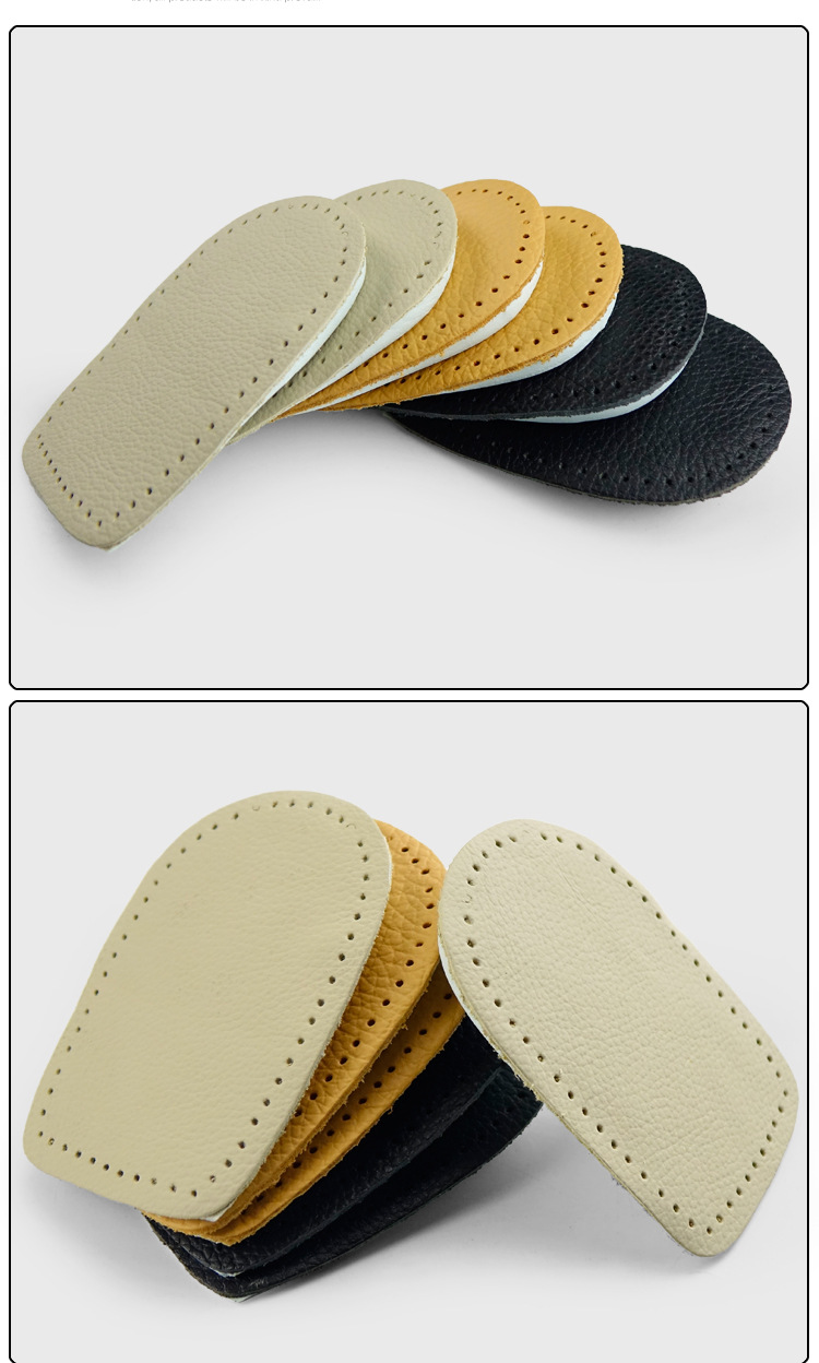 真皮牛皮后跟贴加厚后跟垫真皮半码垫防磨脚半码垫鞋垫厂家批发