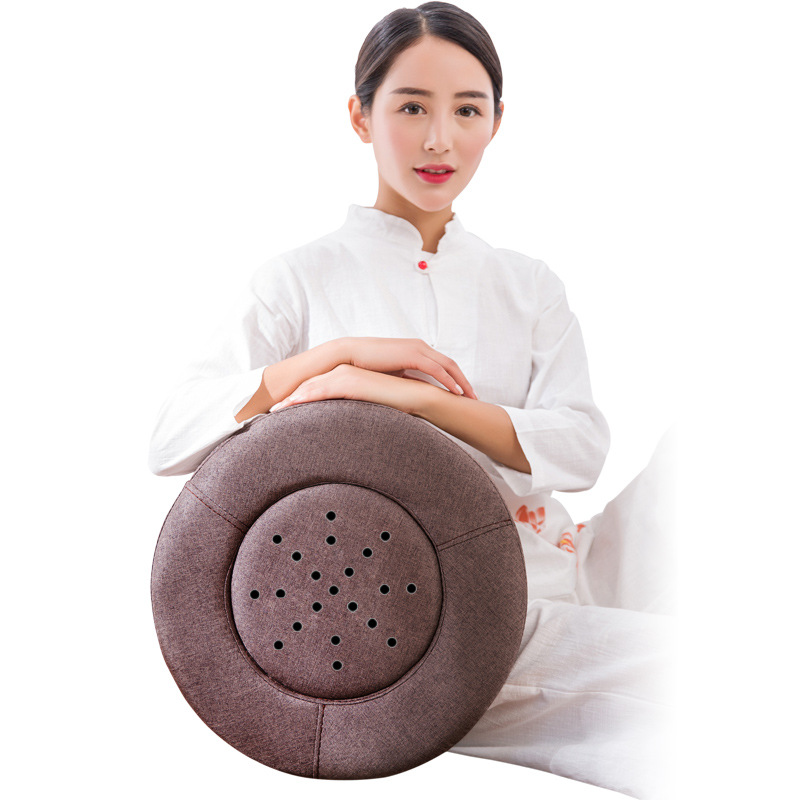 艾灸仪器蒲团灸凳子坐灸仪温灸器瑜伽坐垫送艾柱隔姜盘批发零售