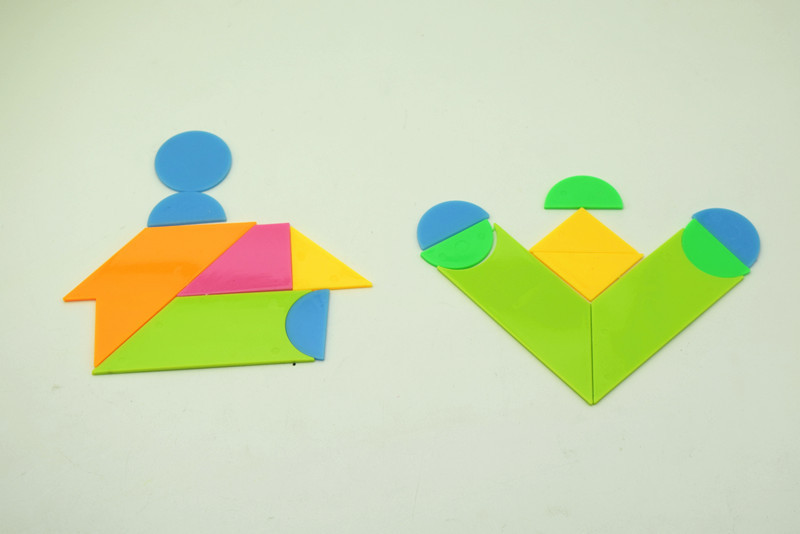 批发塑料比赛七巧板积木幼儿diy拼图早教玩具儿童智力开发玩具