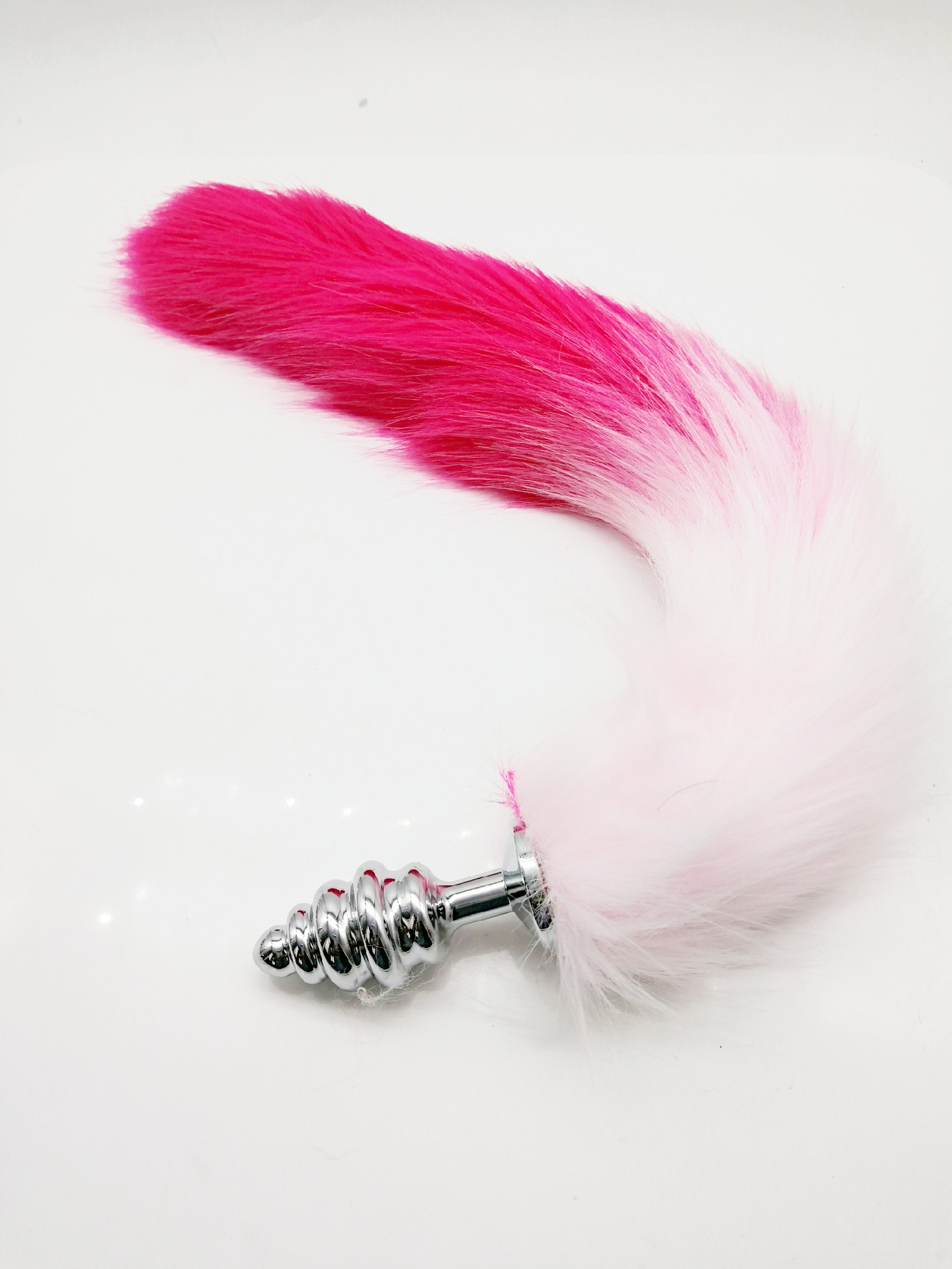 金属常规小号肛塞粉红狐狸尾巴肛门栓玩具成人情趣用品厂家批发