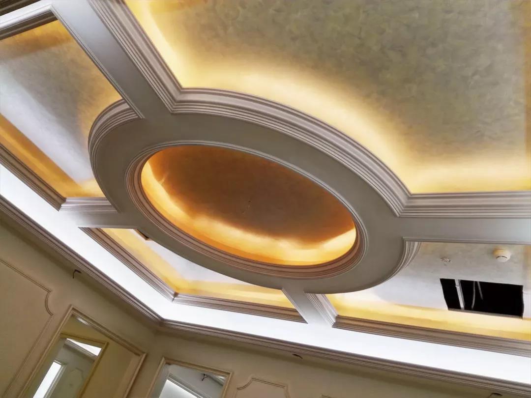 石膏线条与艺术涂料的结合到底有多美?