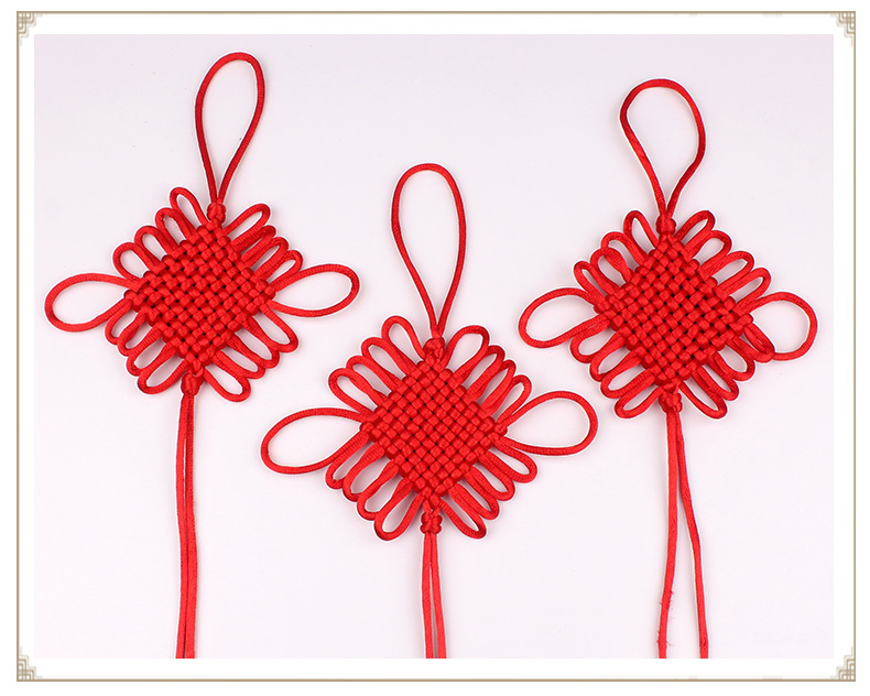 厂家直销中国结4号线八盘十盘方胜结中国特色编织礼品挂件批发