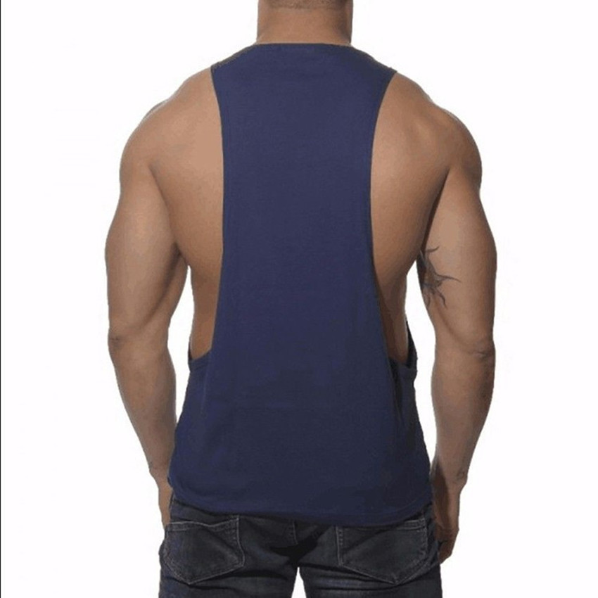 2018ebay亚马逊男士背 纯色宽松健美背心圆领汗背心夏款批发