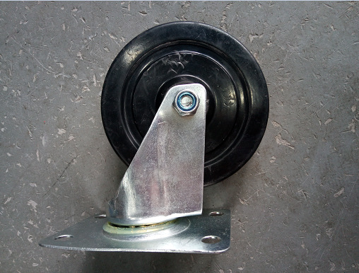 xfxs铁皮推车万向轮定向轮10055孔距静音平板推车脚轮12532