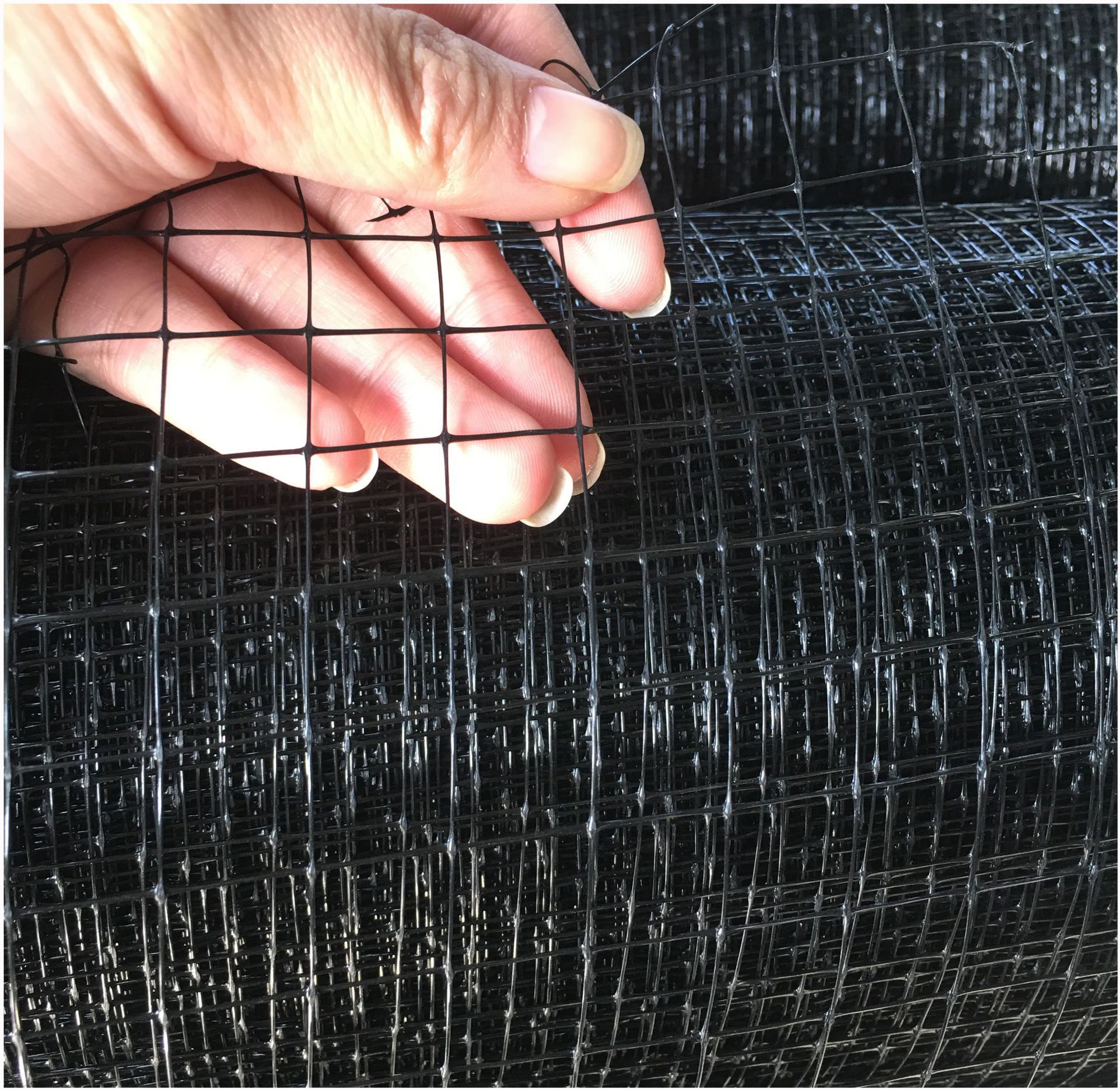 塑料拉伸网防鸟网现货 黑色养殖网 hdpe防兽防护网