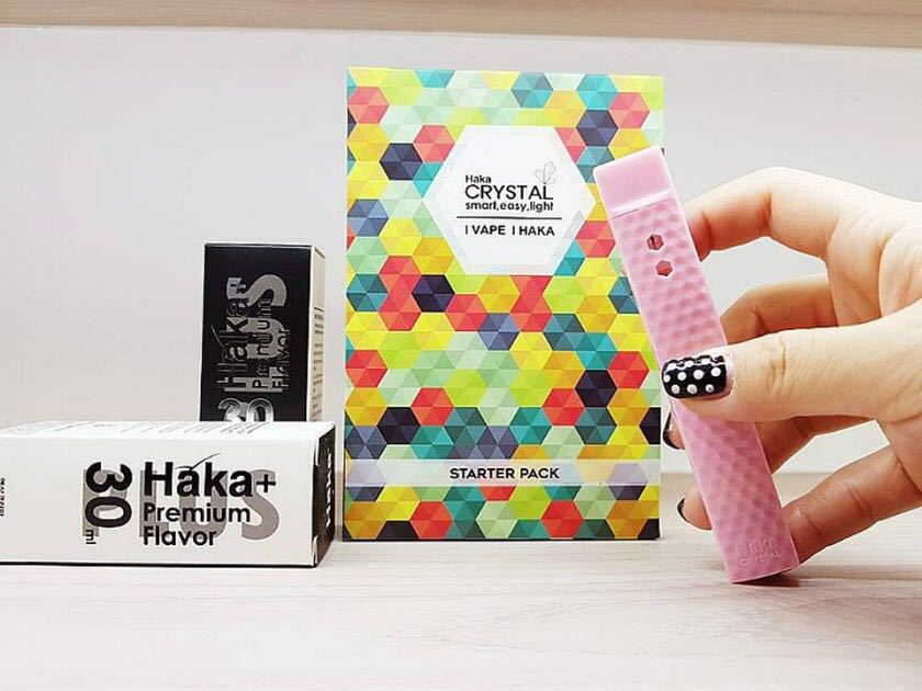 一体烟小烟杆韩国品牌haka电子烟便携迷你大烟雾戒烟男 女
