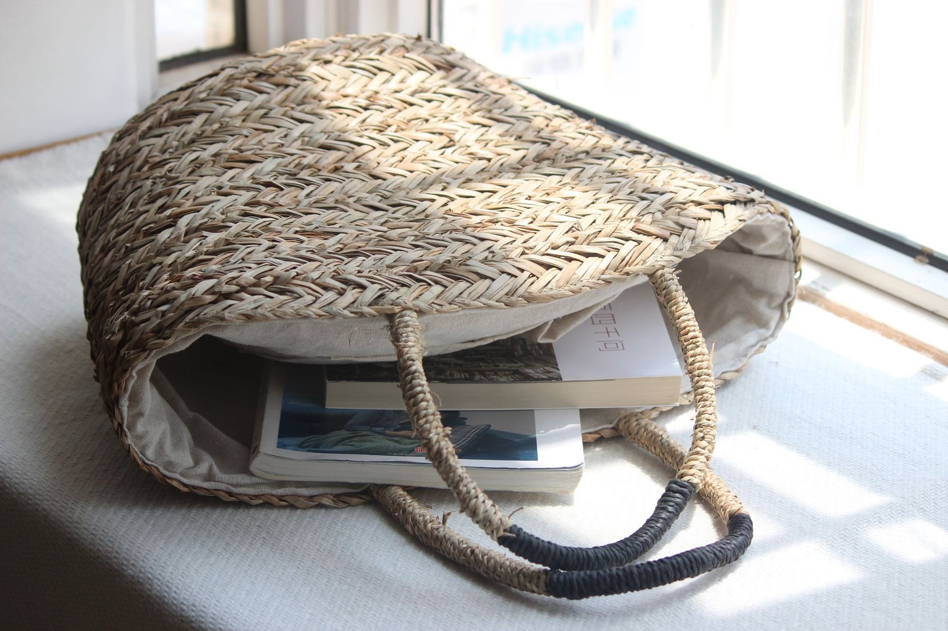 上口40,包中高30,底厚20,把手18大水草包包商品描