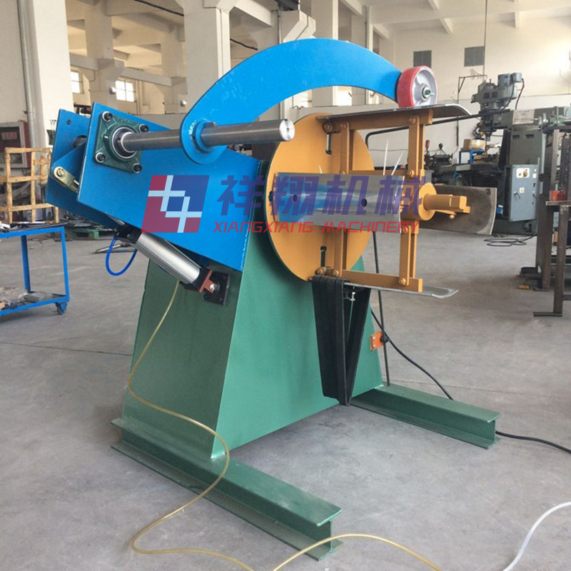 冲床自动送料架钢带放卷机 加装压料臂式mt-200~600重型材料架