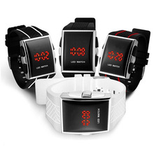 新品电子手表男led硅胶方形韩版学生运动外贸watches爆款手环手表