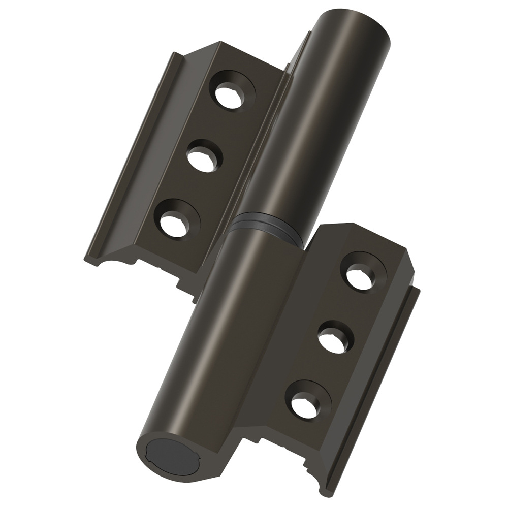 新款门窗配件重型滚针轴承平开门合页欧标隐框铝合金氟碳喷涂合页