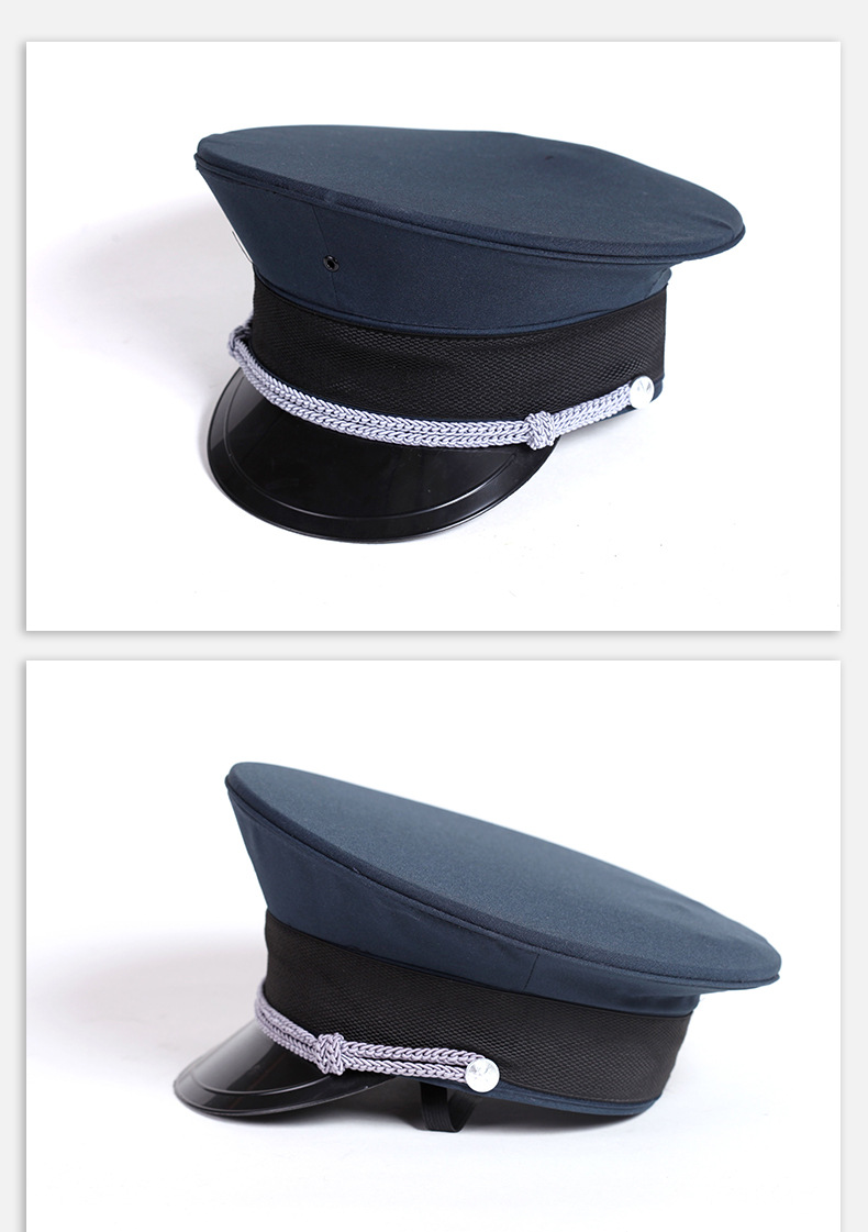 厂家批发保安大檐帽 新式保安大盖帽保安帽子户外运动作训帽