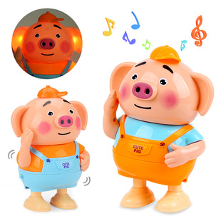 抖音海草舞跳舞猪会唱歌电动摇摆萌萌猪音乐灯光男女小猪儿童玩具