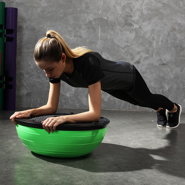 工厂直销 波速球 瑜伽半球 平衡半球 pvc博苏球 康复训练半球