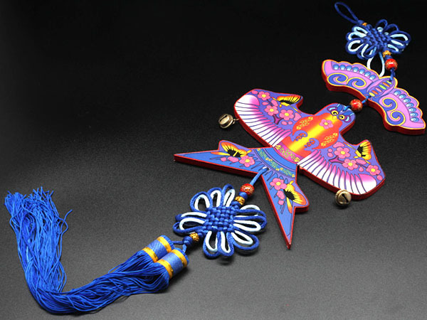 中国民间工艺品原创沙燕蝴蝶风筝形式挂饰挂件壁挂家居装饰
