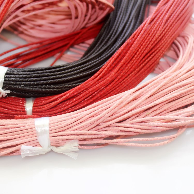 精密编织皮绳牛皮绳真皮油边手工包边编织手链黑色手绳配饰线材
