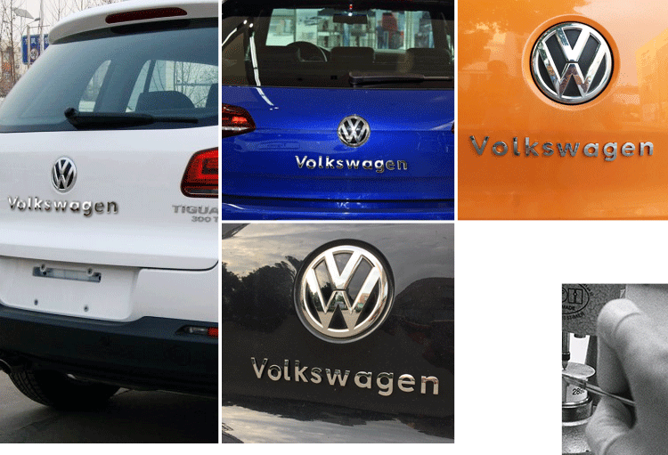 适用大众车标贴volkswagen字母装饰贴后备箱英文字母车标尾标贴