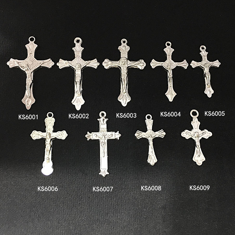 DIY Alloy Decoration Accessories Holy Bitter Cross Necklace Pendant Ornament Factory Direct Supply 100 Pcs/Bag