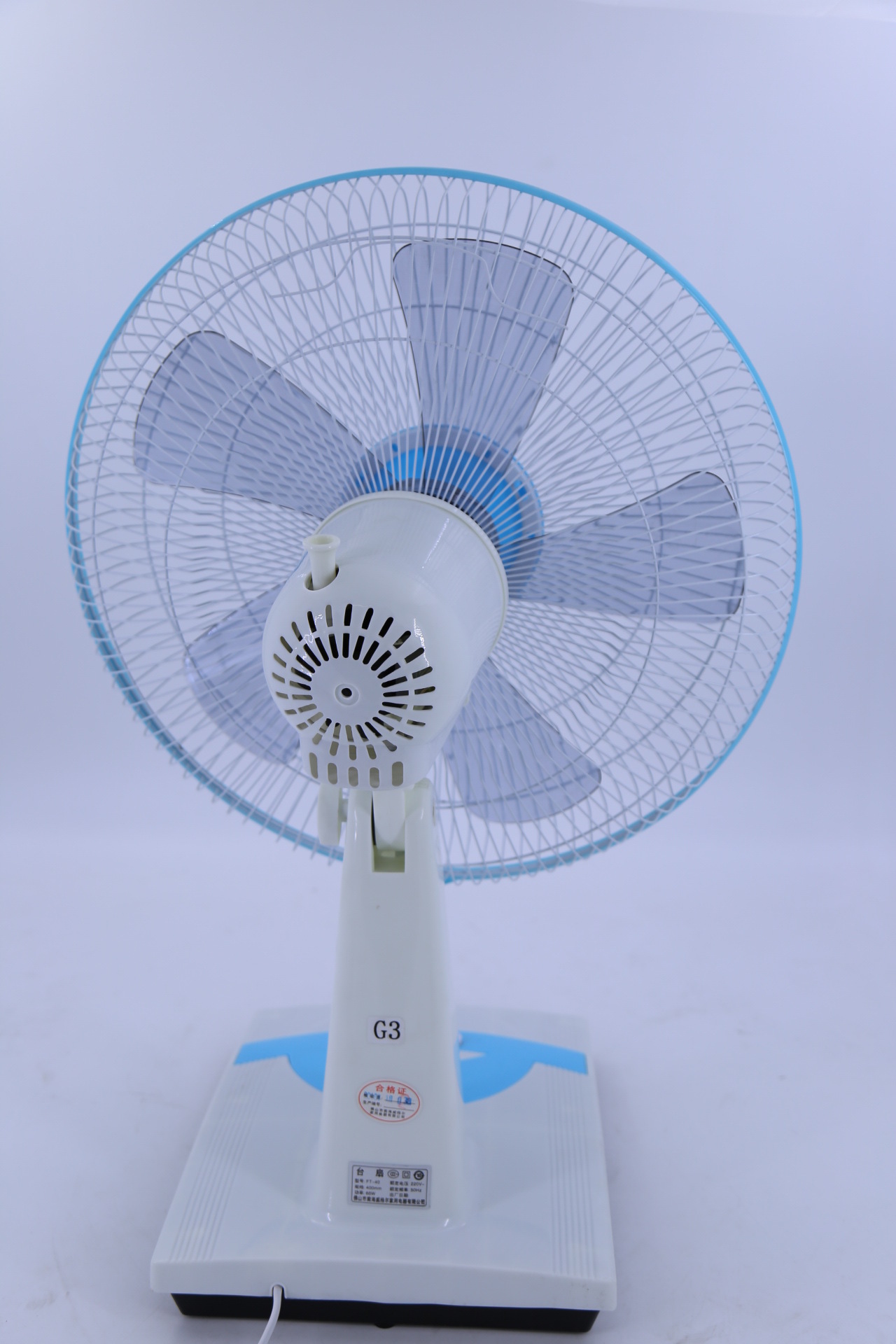 万宝牌电风扇 16寸g3型台式家用学生宿舍摇头静音定时立式台扇