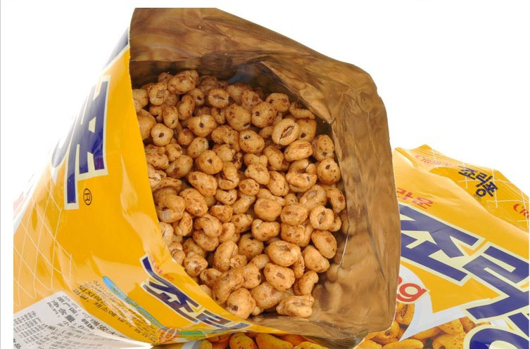 批发原装韩国进口食品克丽安大麦粒爆米花大把甜膨化休闲零食74g