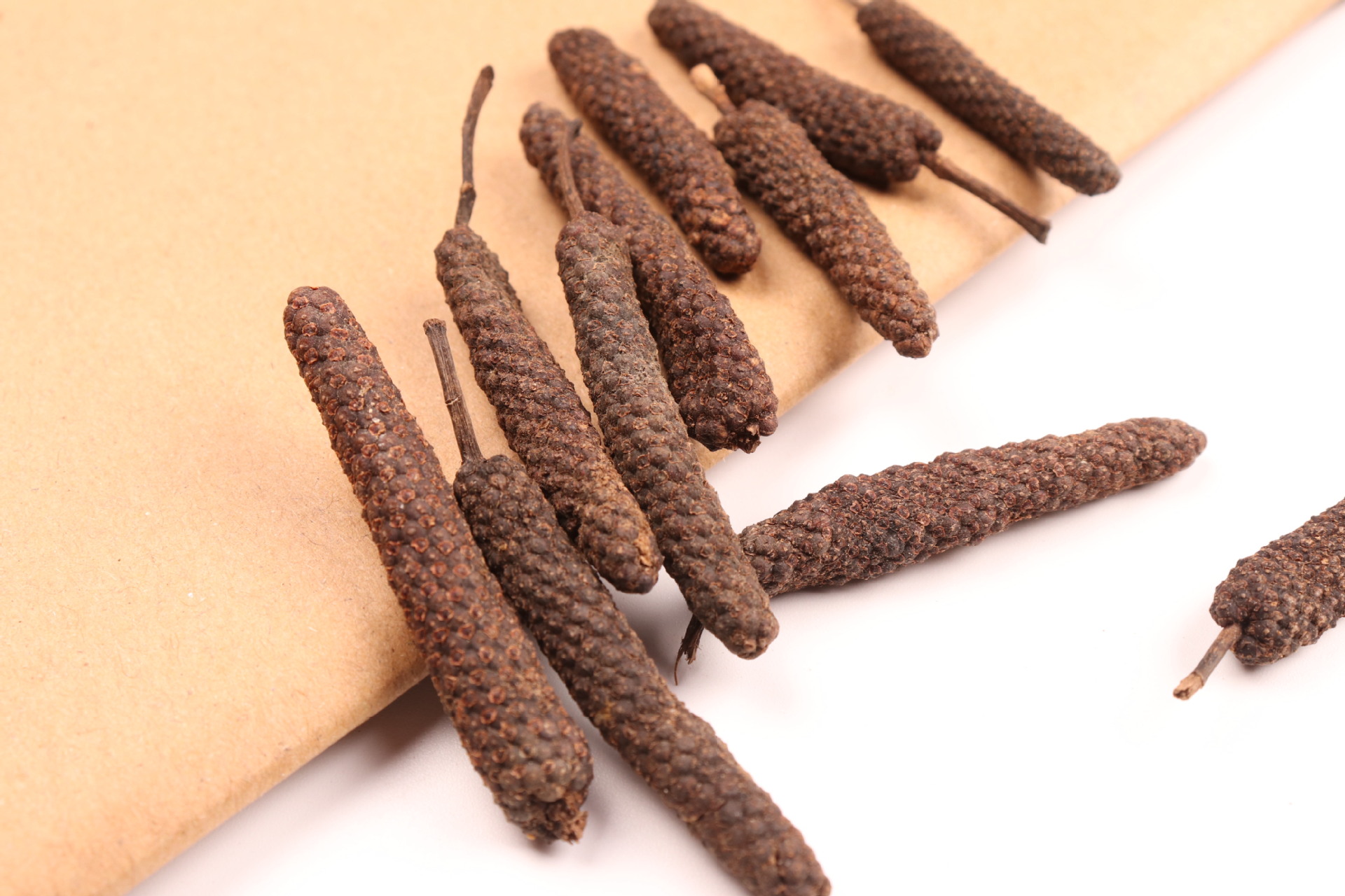 荜拨批发 无硫熏荜菝优质散装500g中药材毕泼荜茇 现打现磨荜拔粉