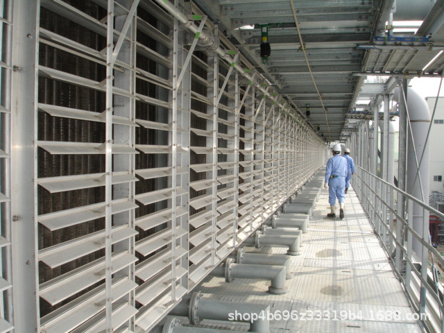 冷却塔百叶窗铝合金消声通风窗工业散热隔声降噪进风口消噪换热窗