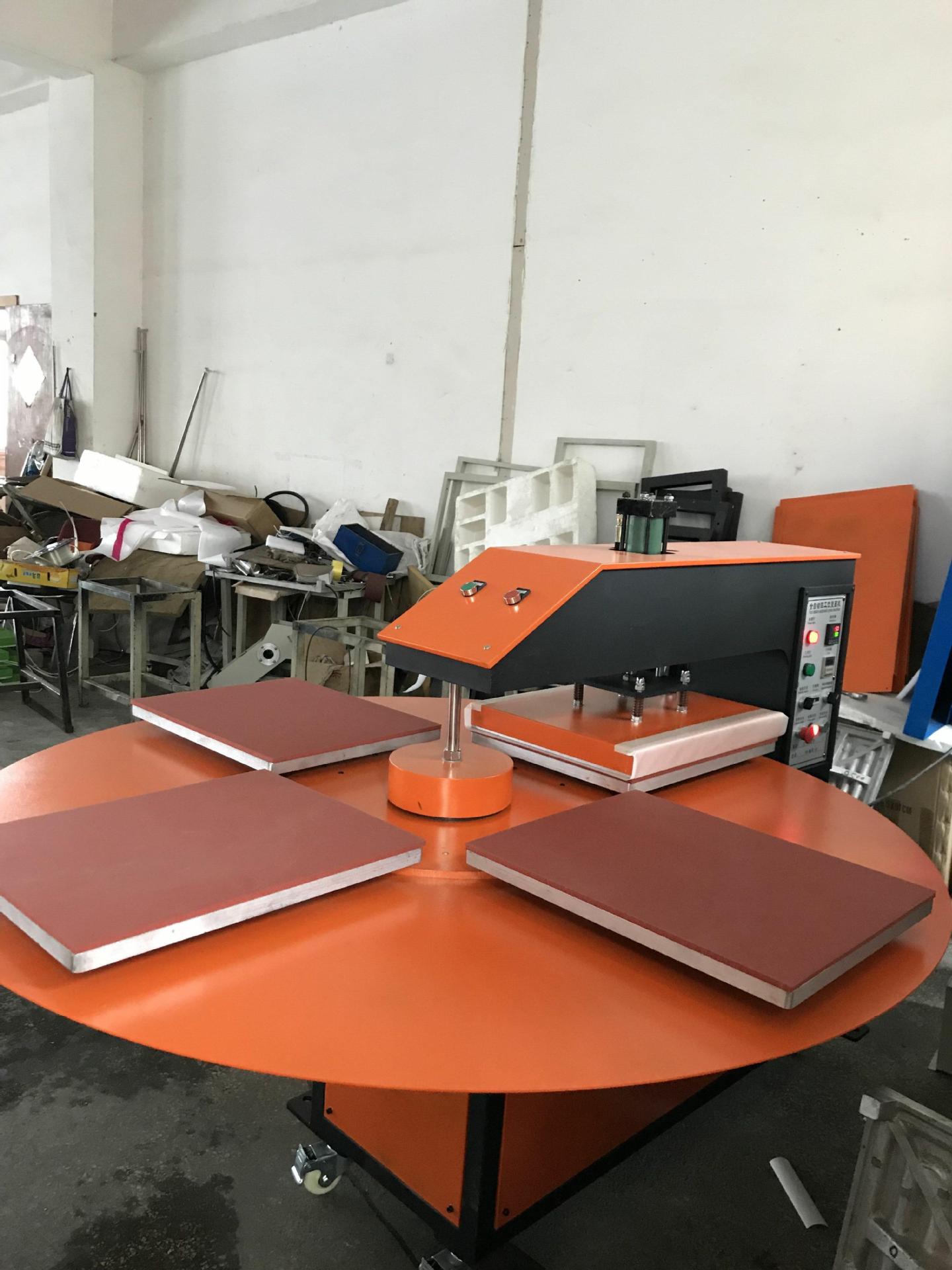 热转印机器厂家直销 40*50 全自动四工位烫画机 粘合机 滚筒机