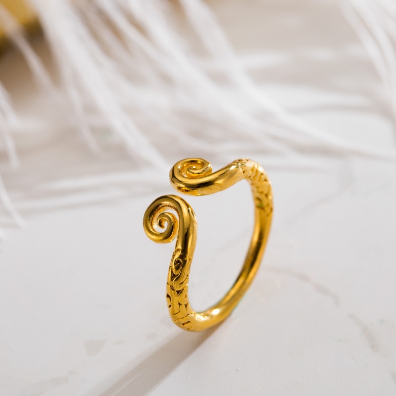 创美紧箍咒戒指铜镀金情侣时尚对戒紧箍圈手饰七夕节礼物厂家直销-阿