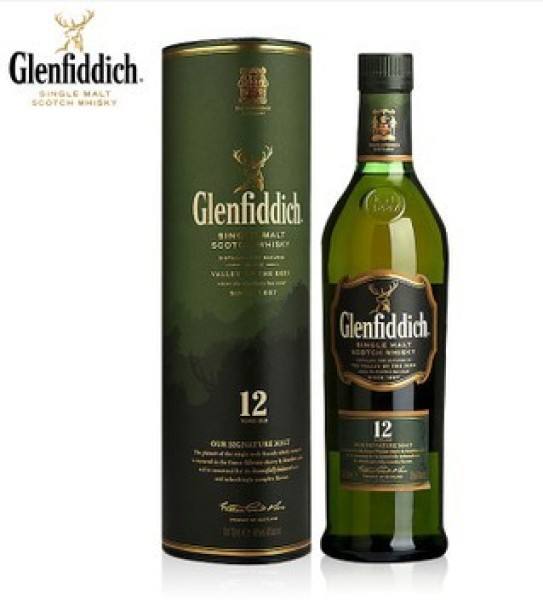 洋酒glenfiddich 格兰菲迪12年单一麦芽纯麦威士忌