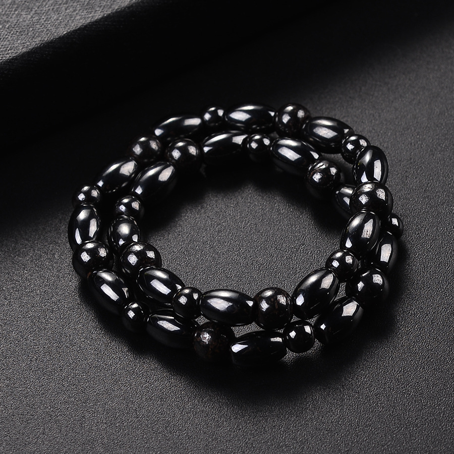 欧美饰品新款厂家直销wish亚马逊ebay通流行黑胆石磁铁磁石脚链女