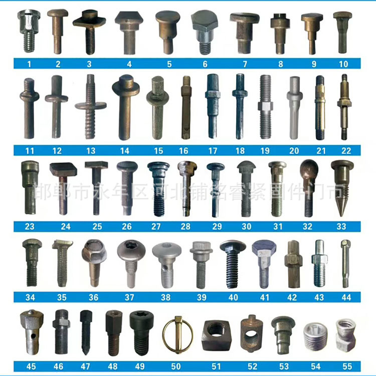 邯郸厂家 定做非标件 生产异型螺丝 冷镦异形螺栓 中部成型手拧丝