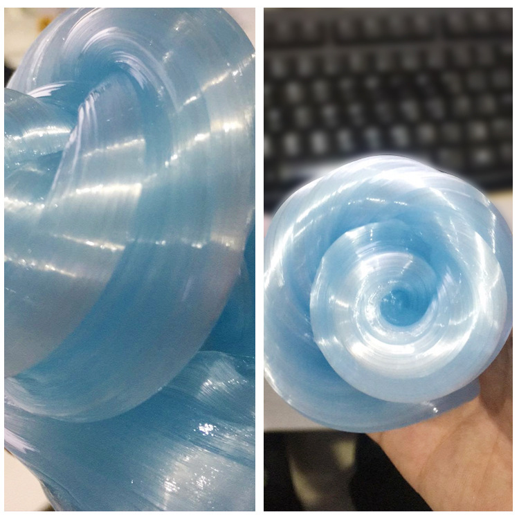 液态玻璃泥粘土透明弹跳泥水晶泥橡皮泥环保彩泥出口欧美抖音玩具