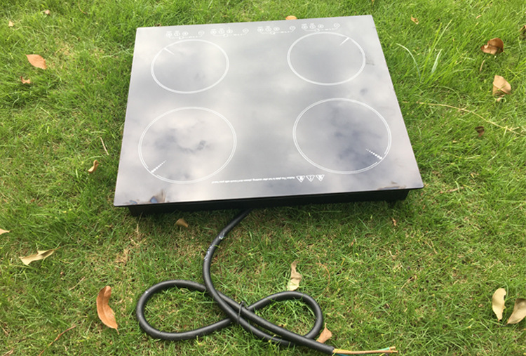 powra普荣商用电磁炉四头多头嵌入式锡纸花甲粉麻辣烫专用可出口