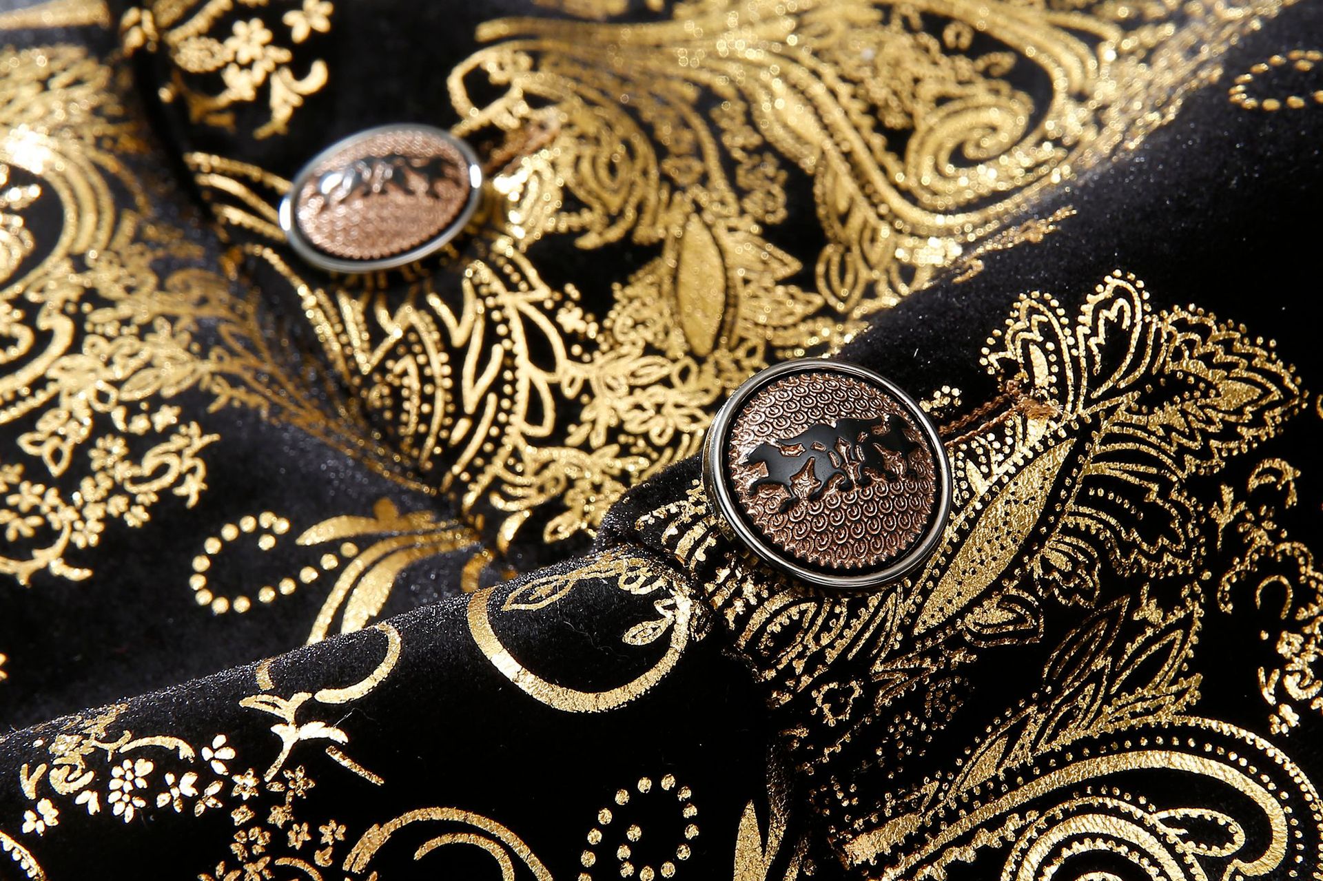 工厂货源批发土豪金西服舞台演艺装明星款欧美英伦风大码西装修身