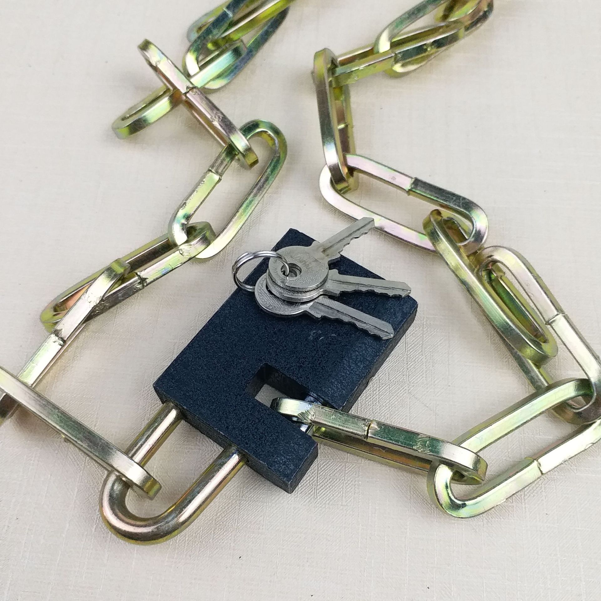 电动车链条锁 铁链锁 加粗摩托车铁链锁 加长铁链锁