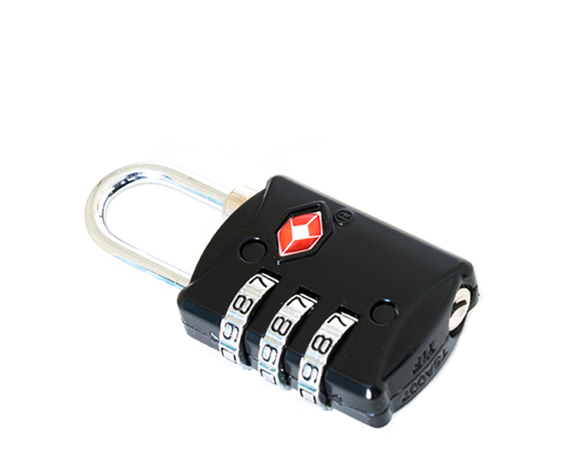 现货批发海关锁tsa007锌合金密码锁tsa海关防盗挂锁3/4位数海关锁