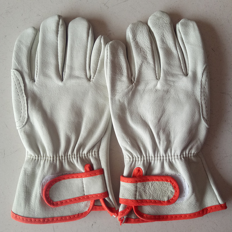 短款羊皮电焊手套氩弧焊焊接耐磨隔热防烫防刺破劳保焊工司机手套