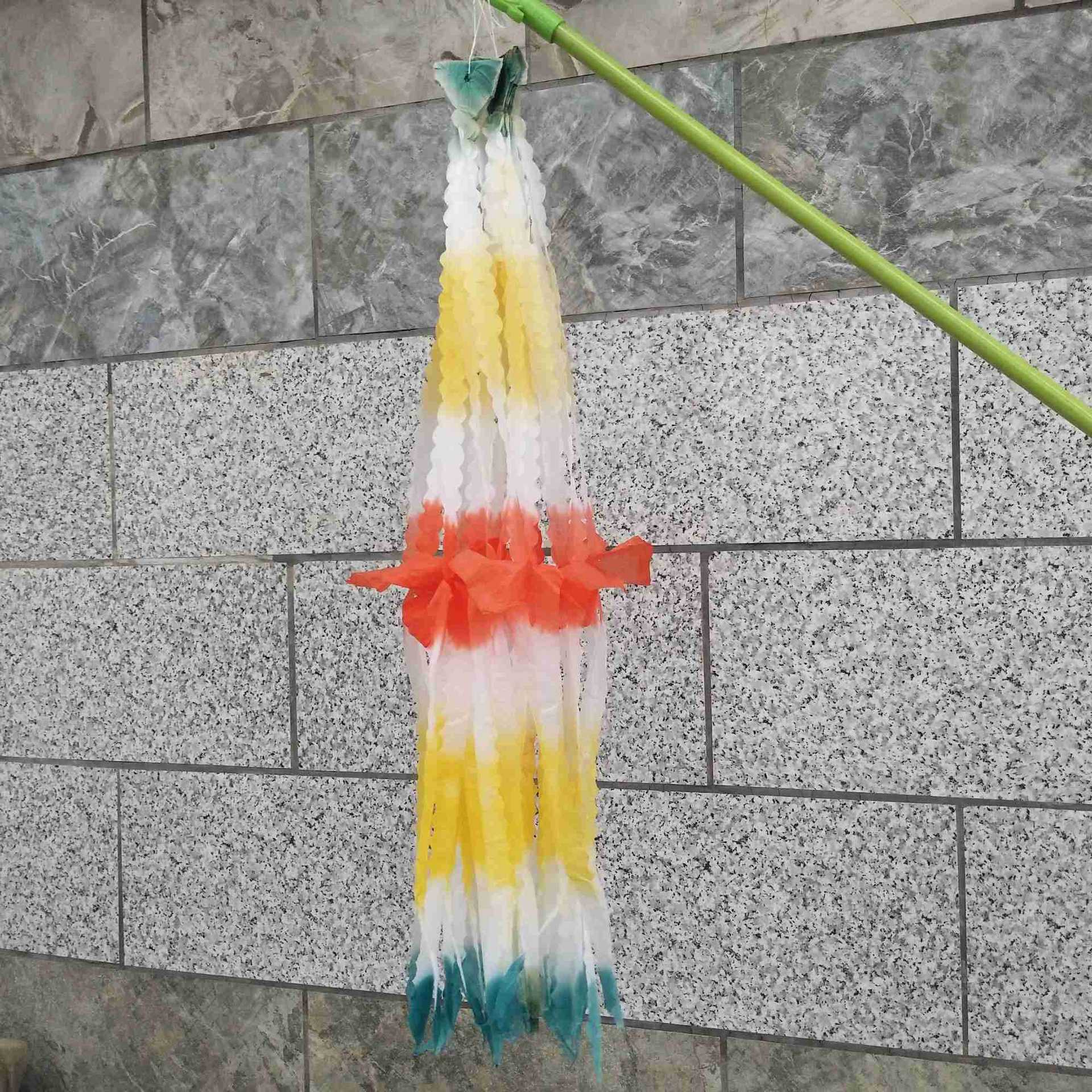 新款坟飘清明飘纸灯笼纸拉花吊钱上坟祭祀用品纸扎装饰清明花花圈