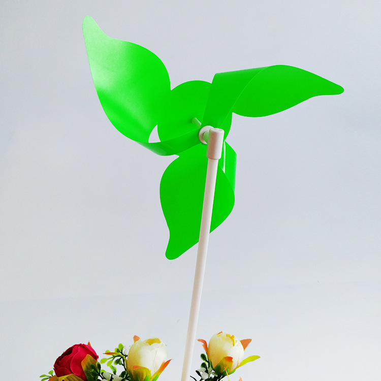 纯色三叶小风车 广告风车公司礼品可定制来图定制印logo