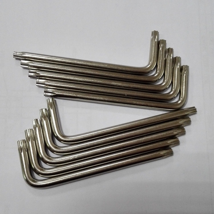 厂家直销 45#钢加硬淬火 梅花钻孔防盗扳手t25*28*83