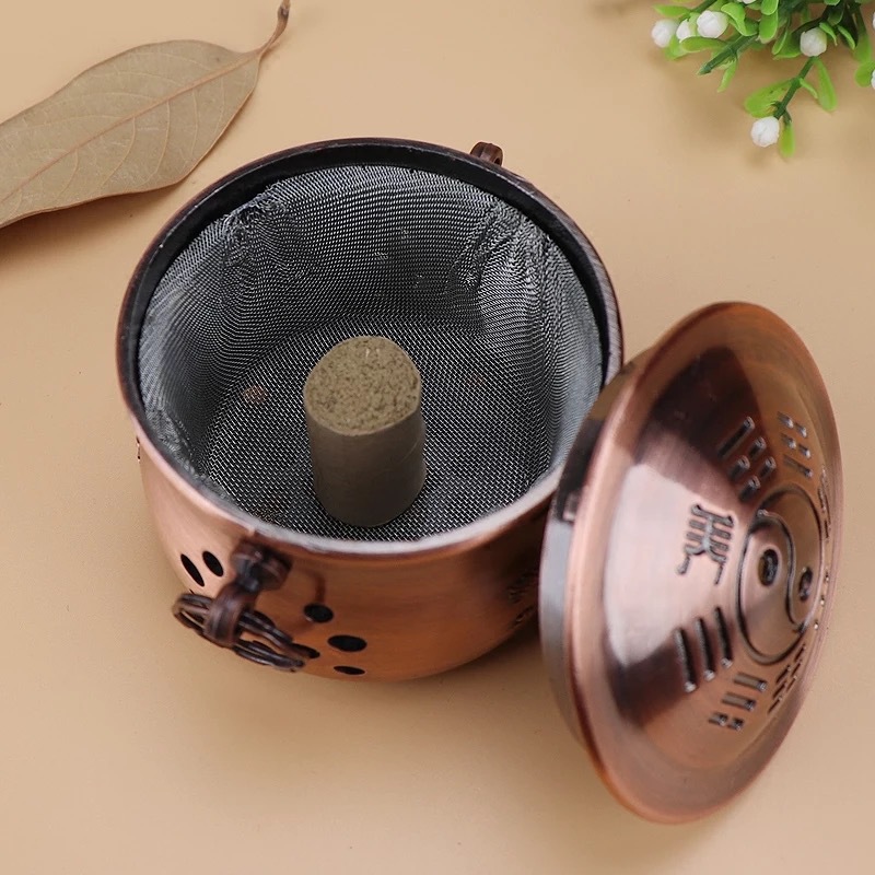 古铜艾灸器 艾灸减压罐 养生艾灸炉火龙灸 艾柱艾绒器具